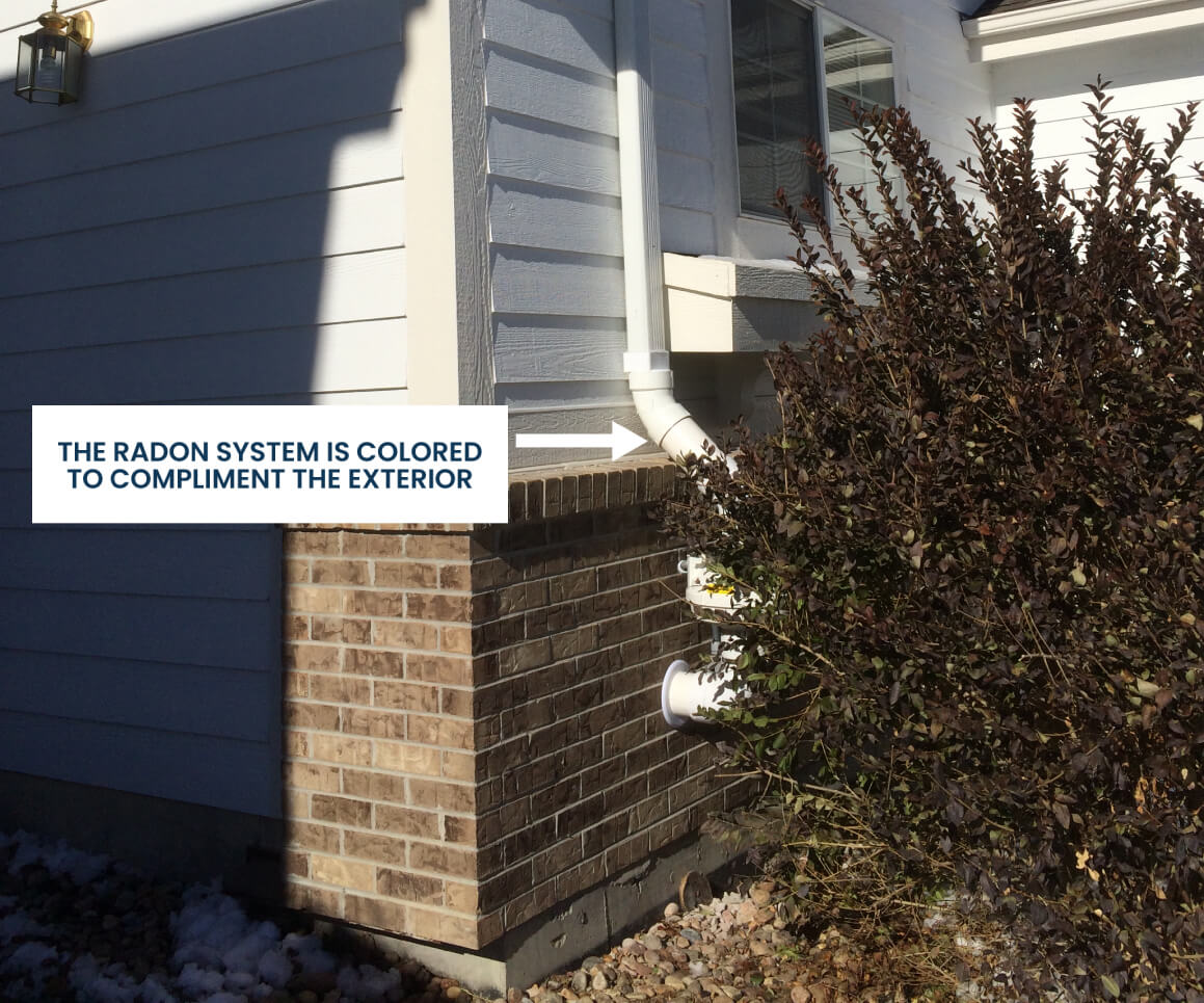 Longs Peak Radon Mitigation System Installation